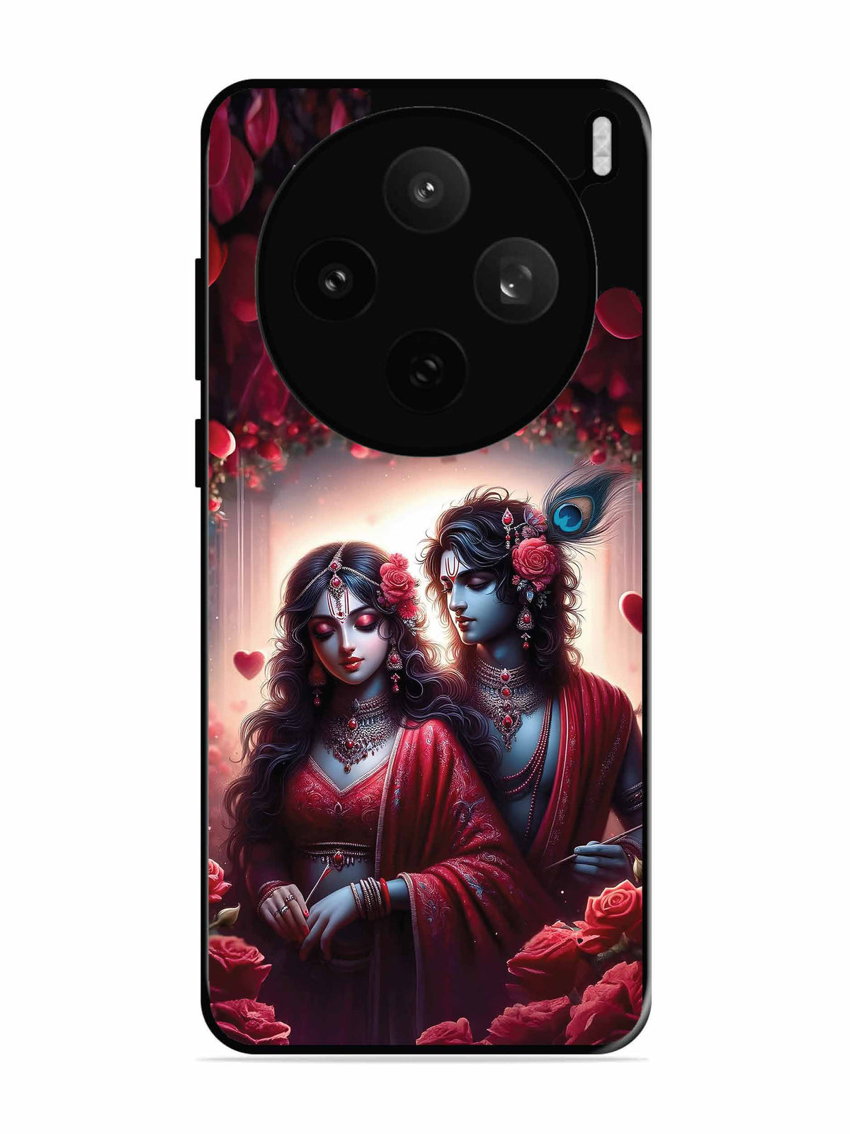 Vivo X200t Couples in Red theme like Radha Krishna