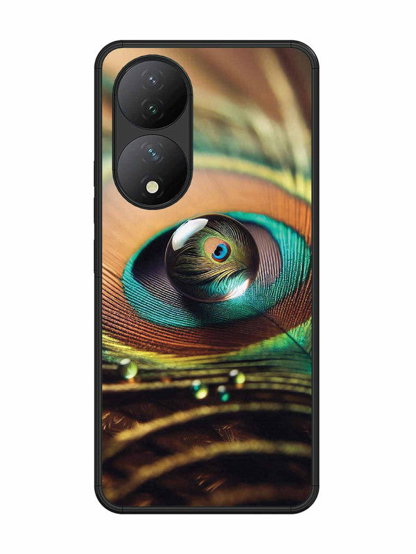 Vivo Y100 5G Water Drop On Peacock Feather
