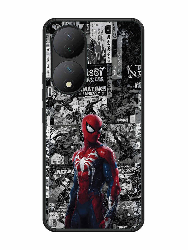 Vivo Y100 5G Spiderman Highlighted on News Paper