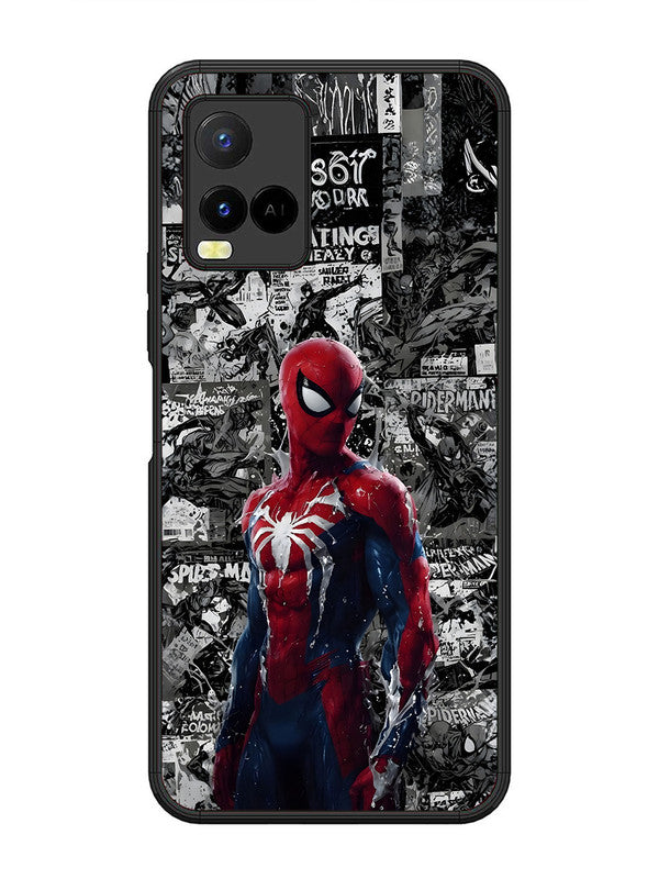Vivo Y21 Spiderman Highlighted on News Paper