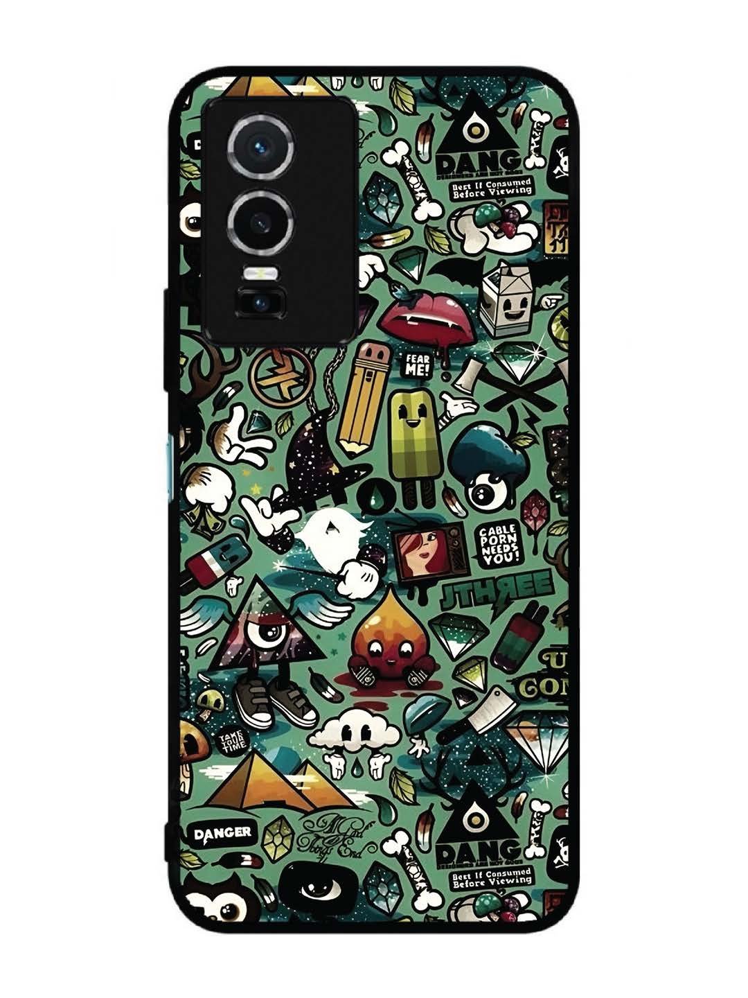 Vivo Y76 5G Pop Art Doodle Graffiti Collage