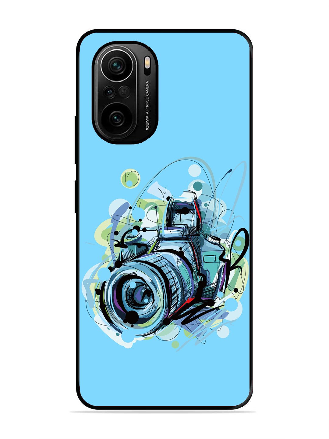 XIAOMI MI 11X PRO 5G Camera Blue Background