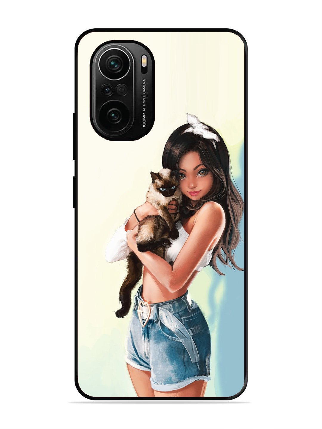 XIAOMI MI 11X PRO 5G Cute Girl with Cat
