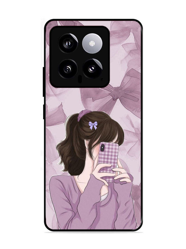 XIAOMI MI 14 5G Pinky Girl taking selfie