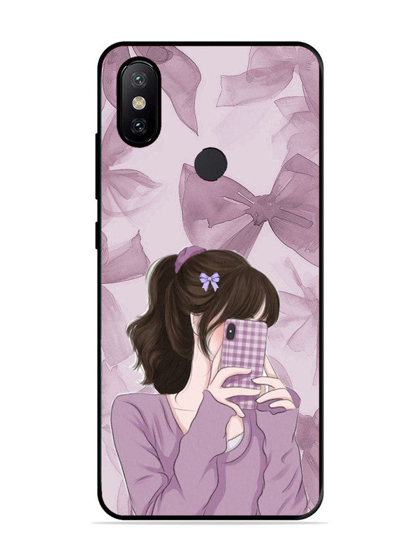 XIAOMI MI A2 Pinky Girl taking selfie