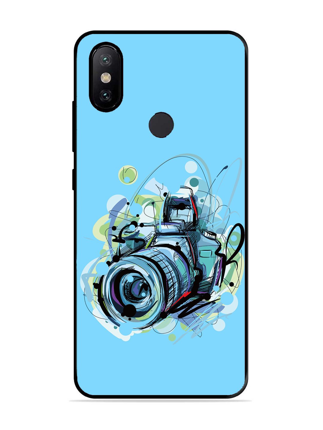 XIAOMI MI A2 Camera Blue Background