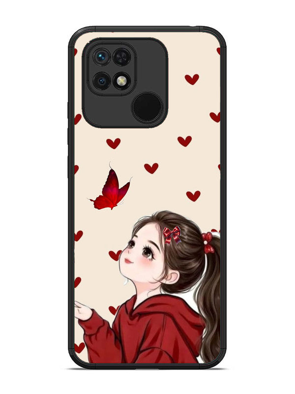 XIAOMI Redmi 10 Beautiful girl with red butterfly