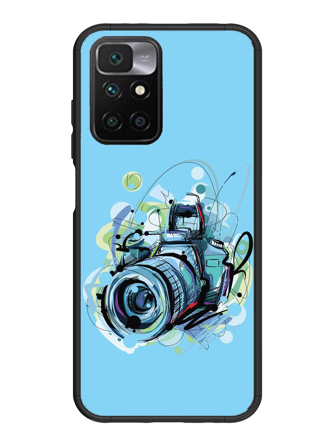 Xiaomi Redmi 10 Prime Camera Blue Background