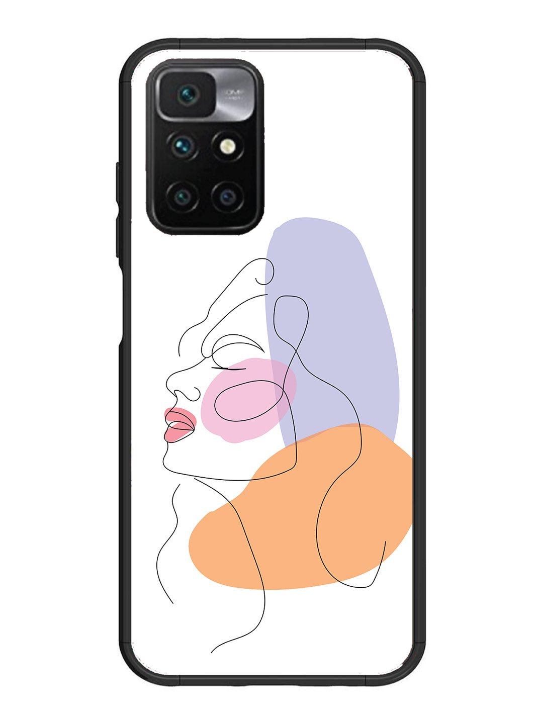 Xiaomi Redmi 10 Prime Line Art Girl Face