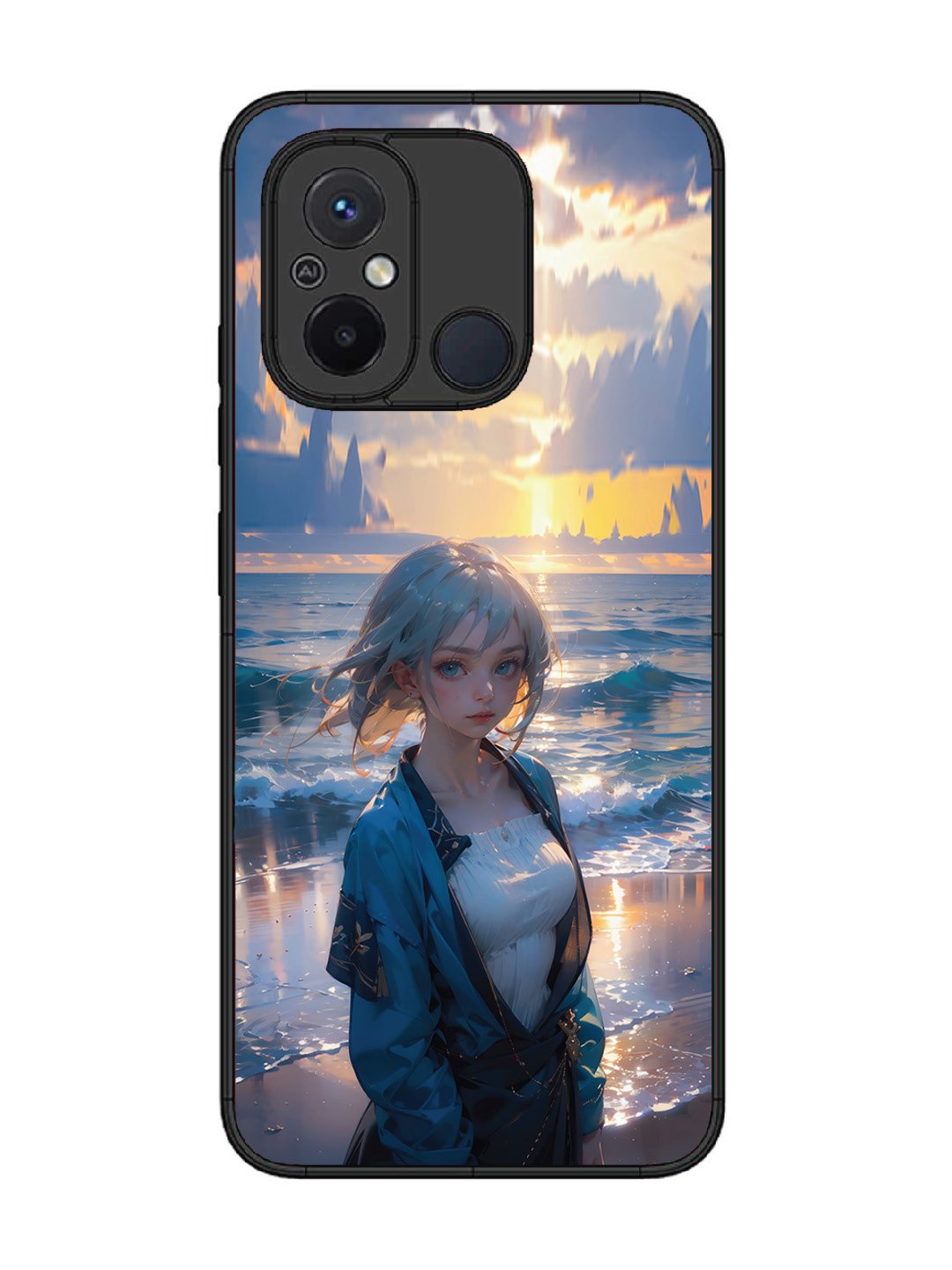 Xiaomi Redmi 12C Anime Girl Beach Ocean Waves