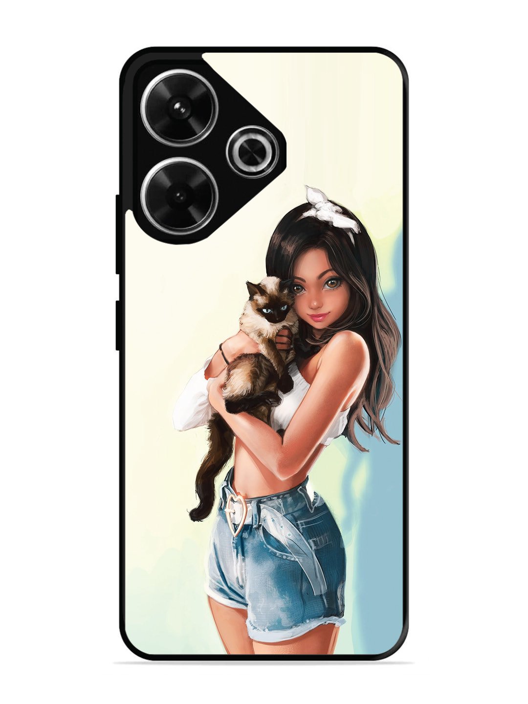 Xiaomi Redmi 13 5G Cute Girl with Cat