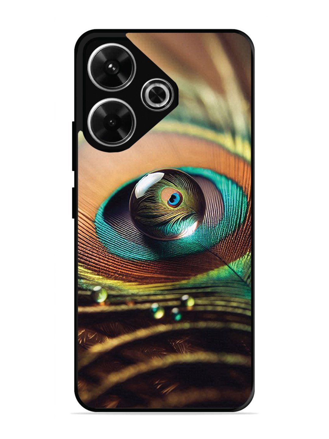 Xiaomi Redmi 13 5G Water Drop On Peacock Feather