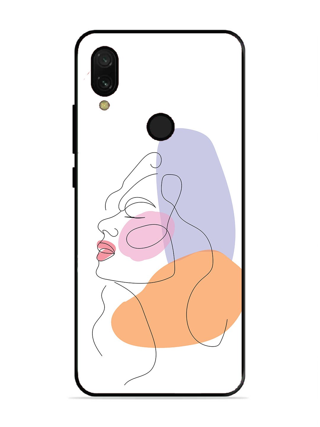 Xiaomi Redmi 7 Line Art Girl Face