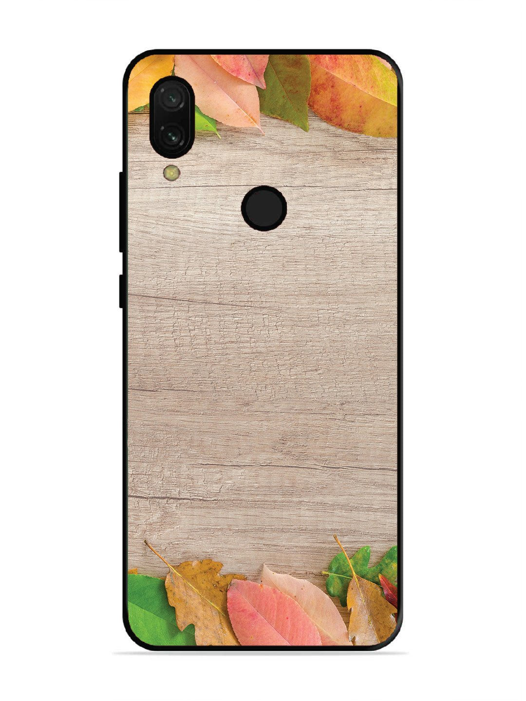 Xiaomi Redmi 7 Autumn Leafs On Wooden Table