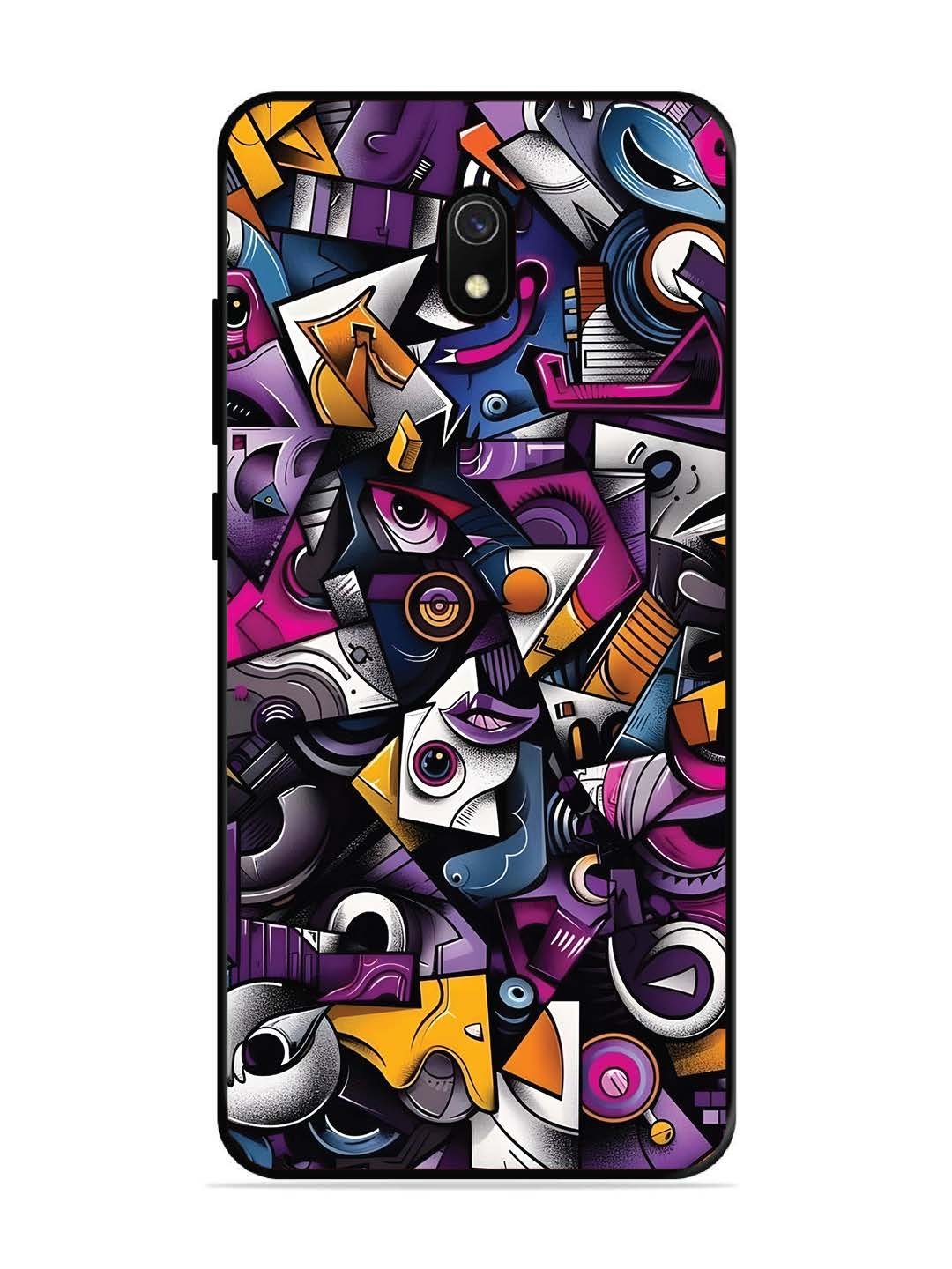 Xiaomi Redmi 8A Abstract Geometric Graffiti Chaos
