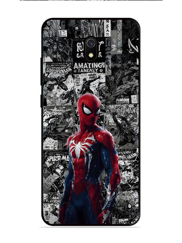 XIAOMI Redmi 8A Spiderman Highlighted on News Paper