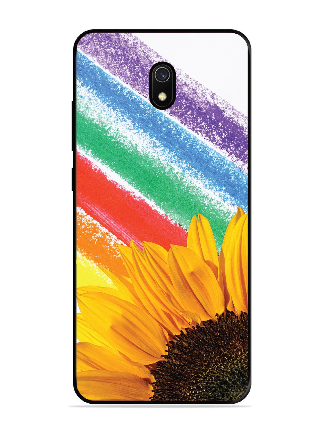 Xiaomi Redmi 8A Sunflower on Colourful Lines