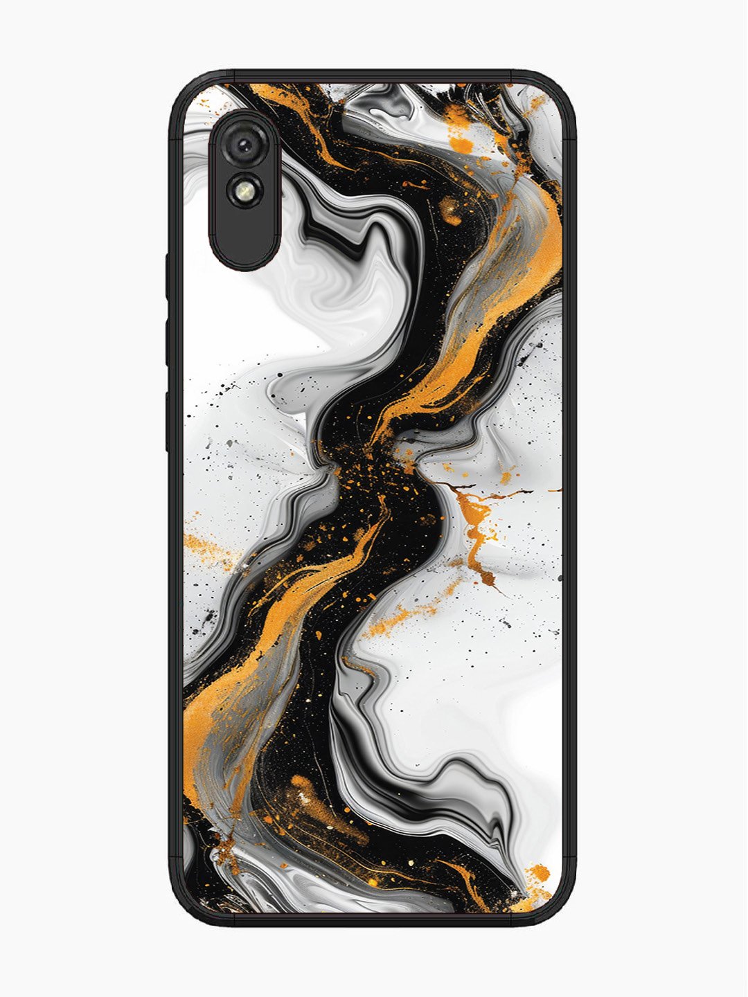 Xiaomi Redmi 9A Black And Golden Marble Essence