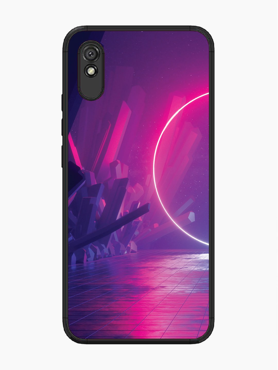 Xiaomi Redmi 9A abstract with Neon Light