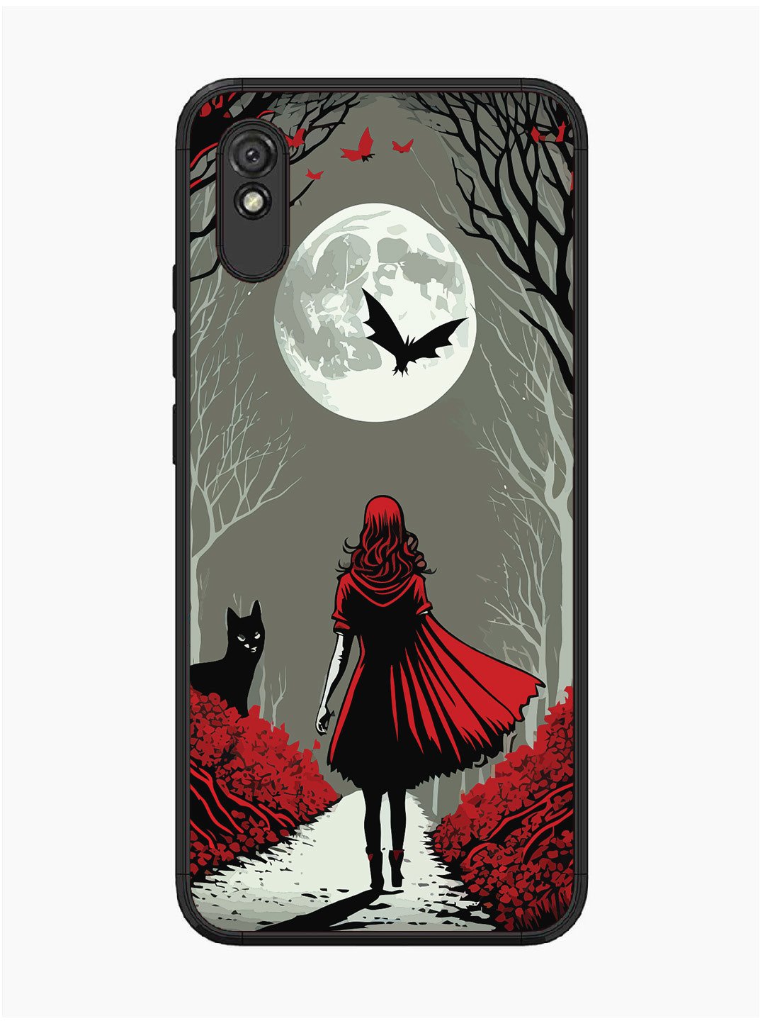 Xiaomi Redmi 9I Scarlet Girl in Red Forest