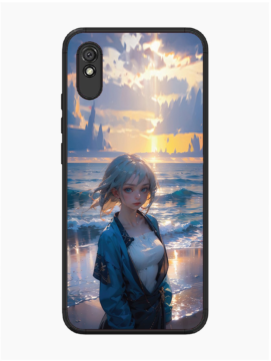 Xiaomi Redmi 9I Anime Girl Beach Ocean Waves