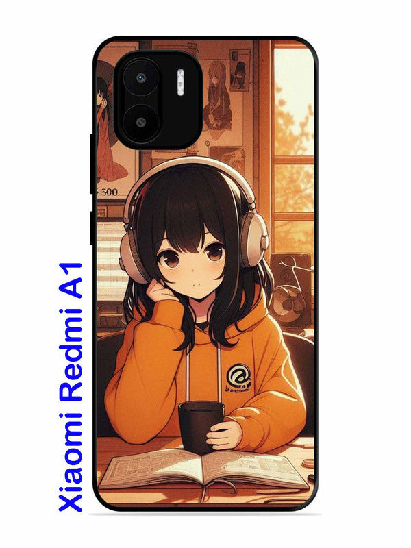 Xiaomi Redmi A1 Cute Girl listening Music