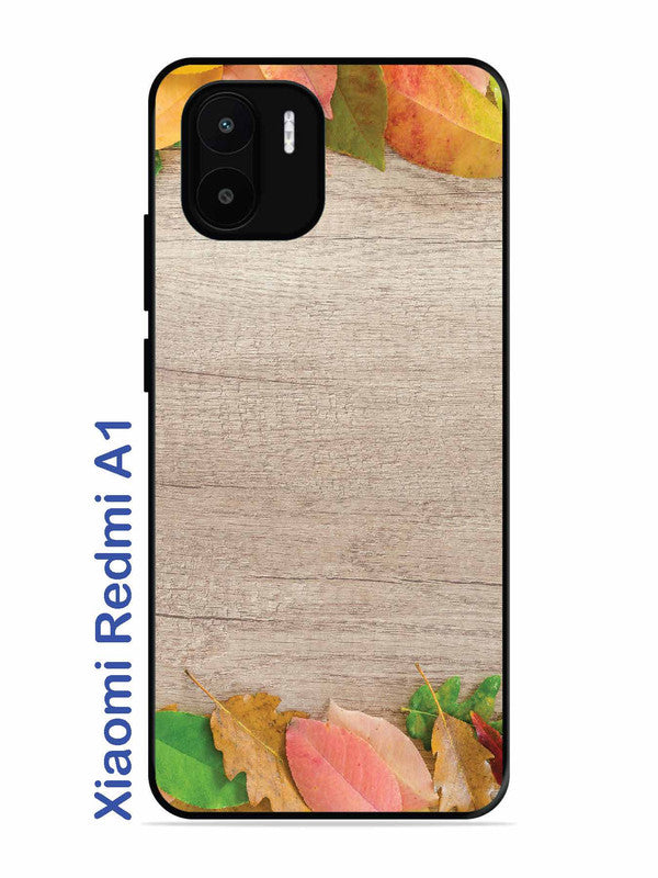 Xiaomi Redmi A1 Autumn Leafs On Wooden Table