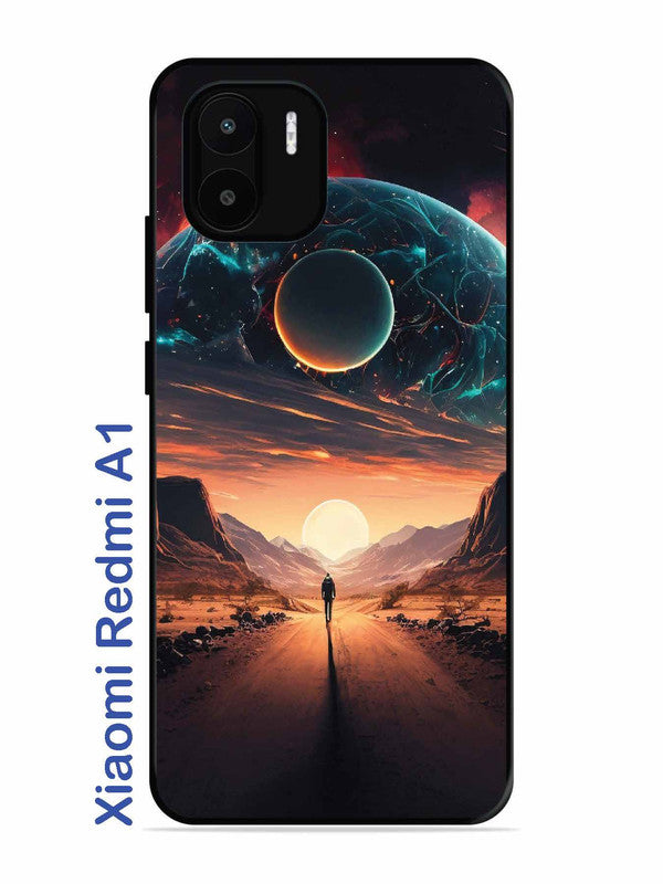 Xiaomi Redmi A1 Sunset with space scene