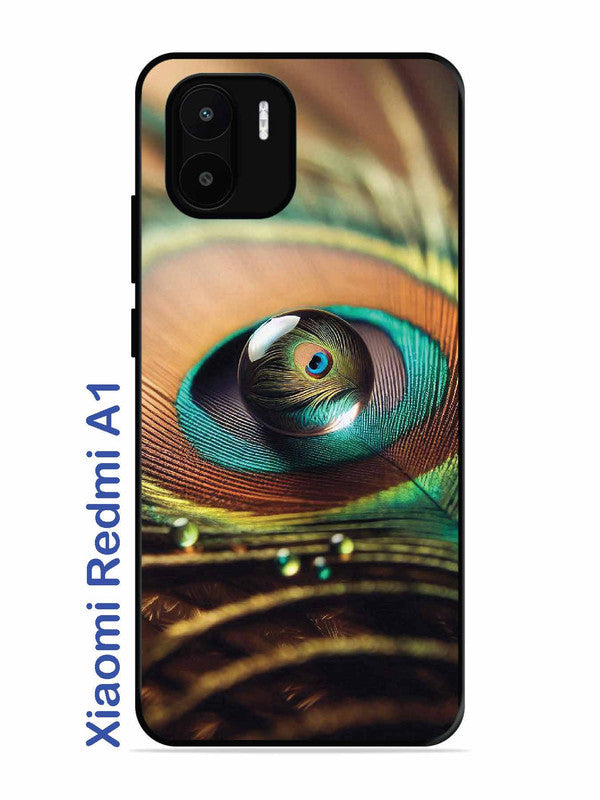 Xiaomi Redmi A1 Water Drop On Peacock Feather