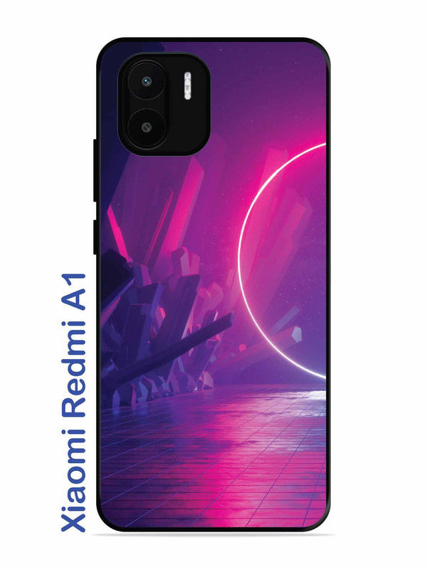 Xiaomi Redmi A1 abstract with Neon Light