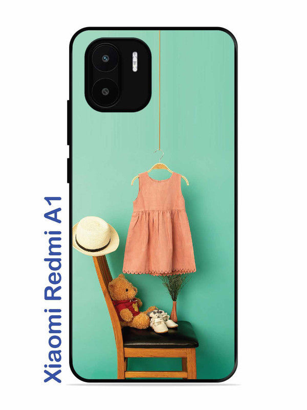 Xiaomi Redmi A1 Trendy dress for girl near toy bear