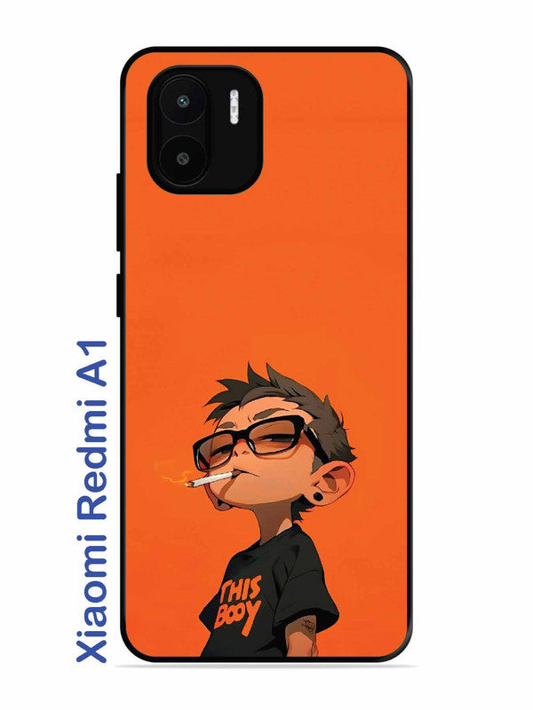 Xiaomi Redmi A1 Vibrant Orange Attitude Cartoon
