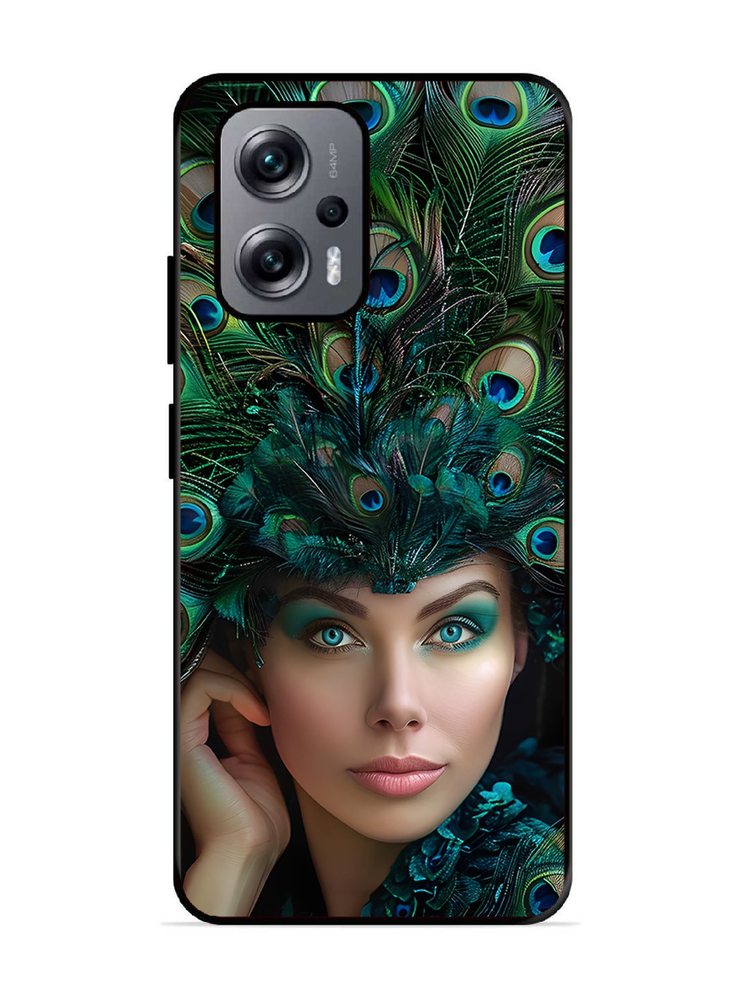 Xiaomi Redmi K50I 5G Girl with peacock feather Crown