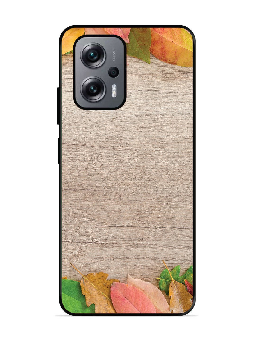 Xiaomi Redmi K50I 5G Autumn Leafs On Wooden Table
