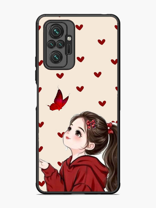 XIAOMI Redmi Note 10 Pro Beautiful girl with red butterfly