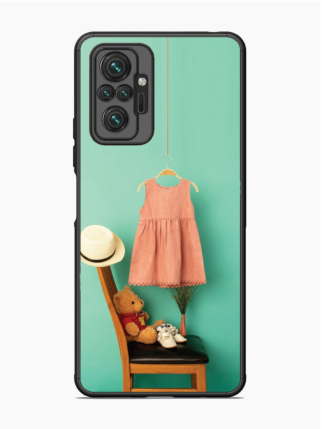 Xiaomi Redmi NOTE 10 PRO Trendy dress for girl near toy bear