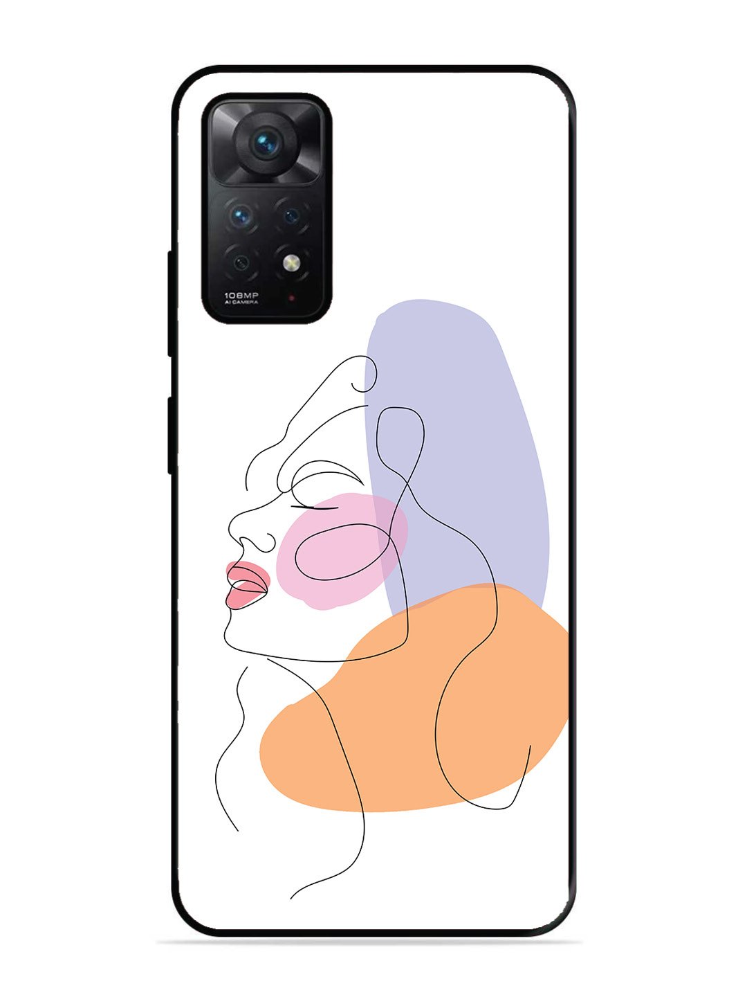 Xiaomi Redmi Note 11 5G Line Art Girl Face