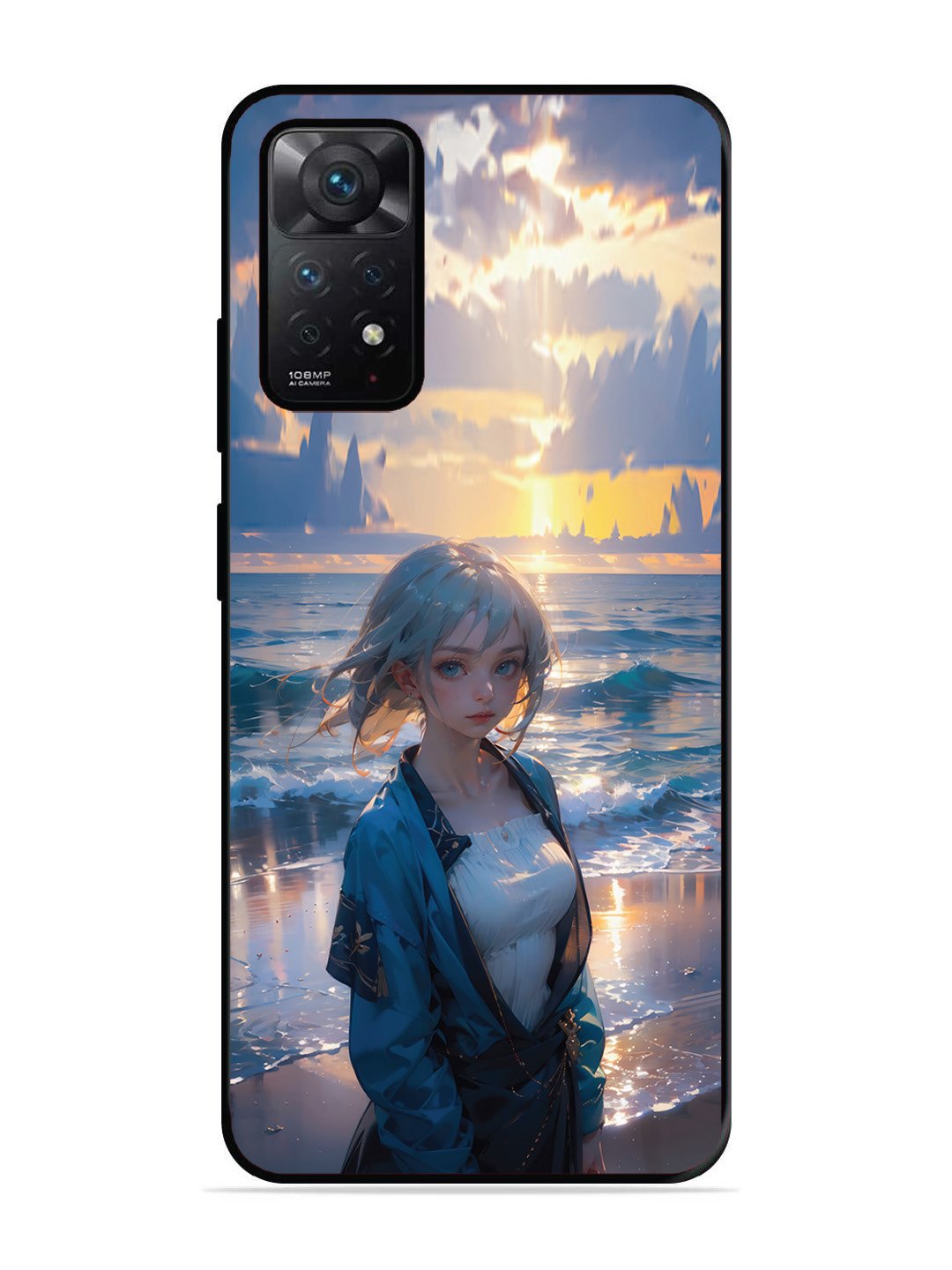 Xiaomi Redmi NOTE 11 PRO 5G Anime Girl Beach Ocean Waves