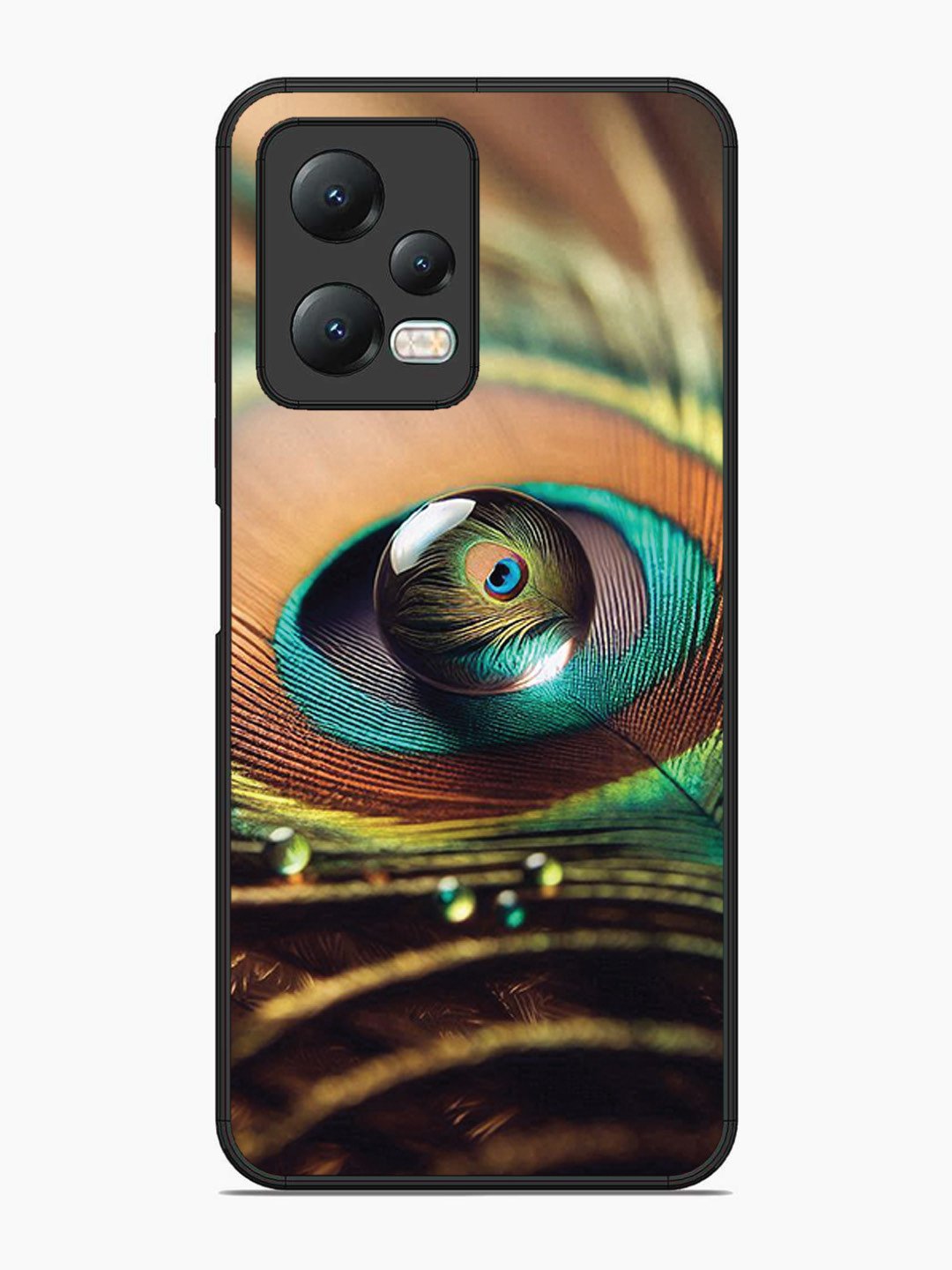 Xiaomi Redmi Note 12 5G Water Drop On Peacock Feather