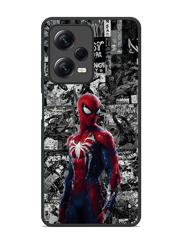 XIAOMI Redmi Note 12 Pro 5G Spiderman Highlighted on News Paper