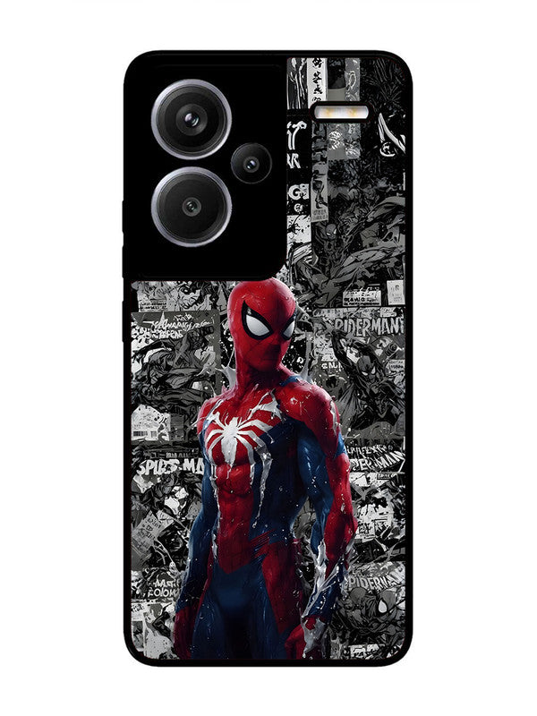 XIAOMI Redmi Note 13 Pro Plus 5G Spiderman Highlighted on News Paper