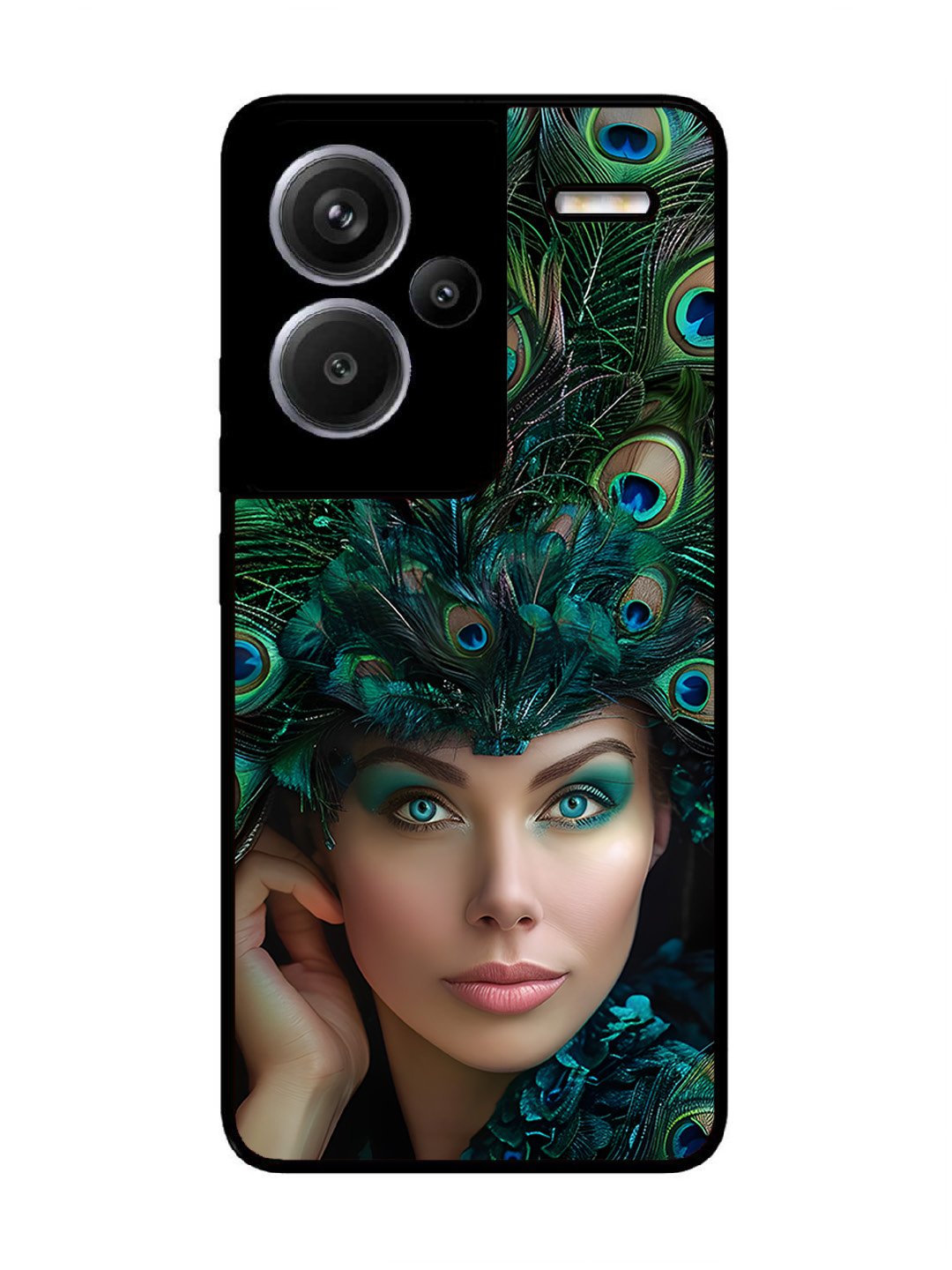 Xiaomi Redmi NOTE 13 PRO PLUS 5G Girl with peacock feather Crown