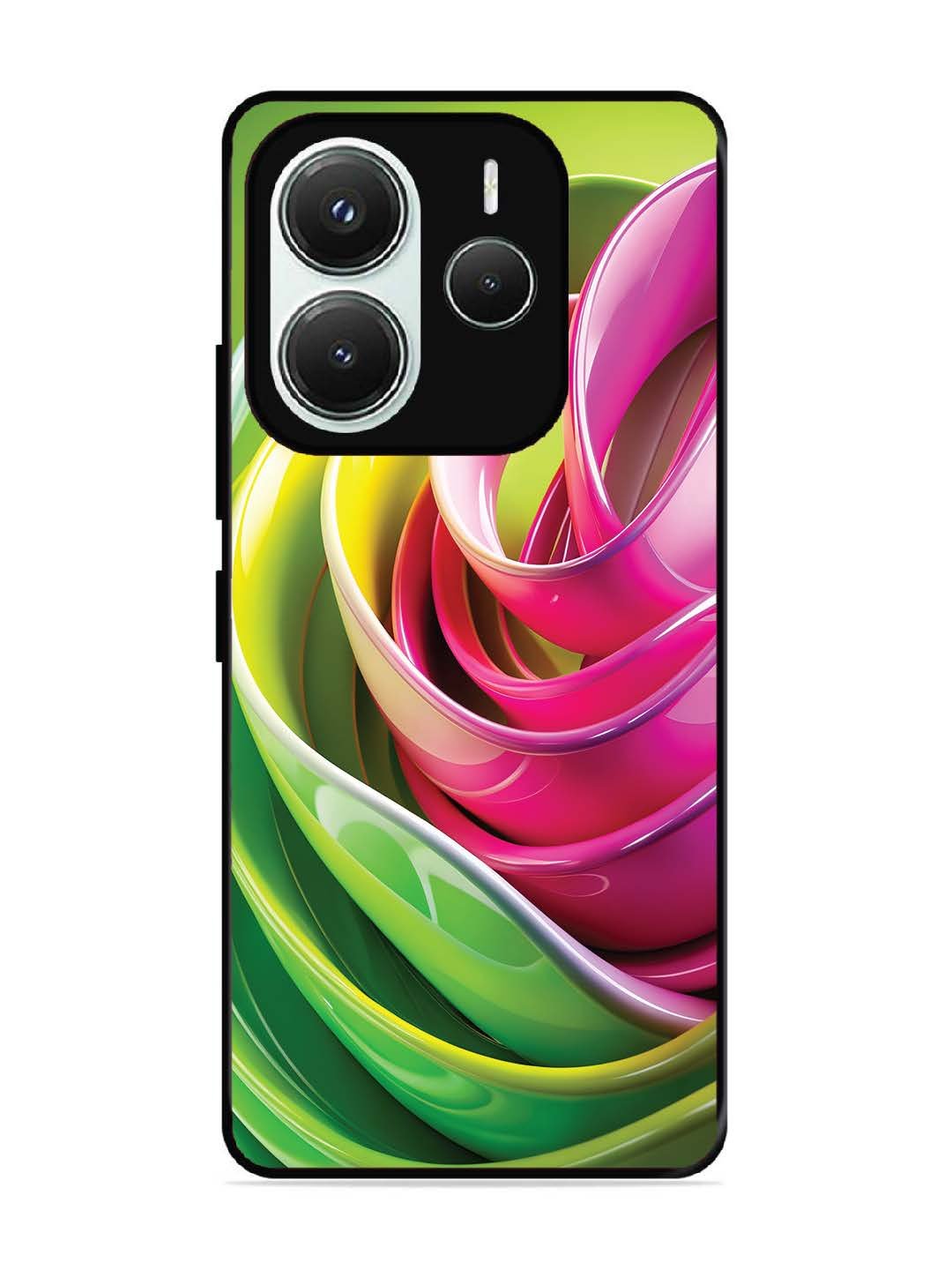 Xiaomi Redmi NOTE 14 5G Vibrant Swirl Glossy Ribbon Art