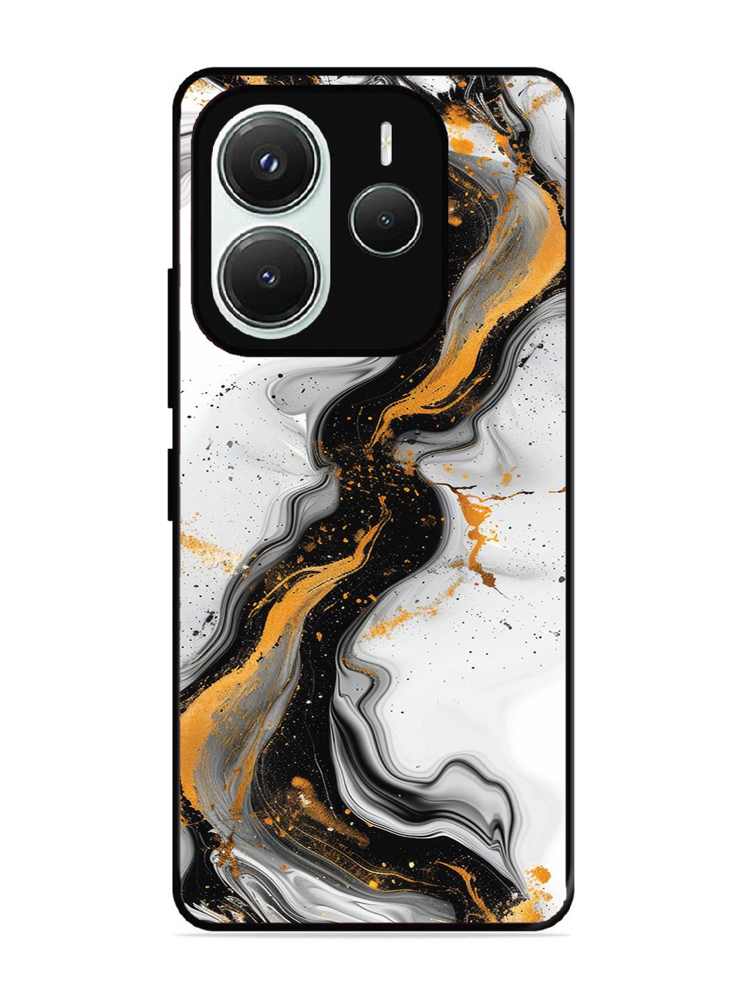 Xiaomi Redmi NOTE 14 5G Black And Golden Marble Essence