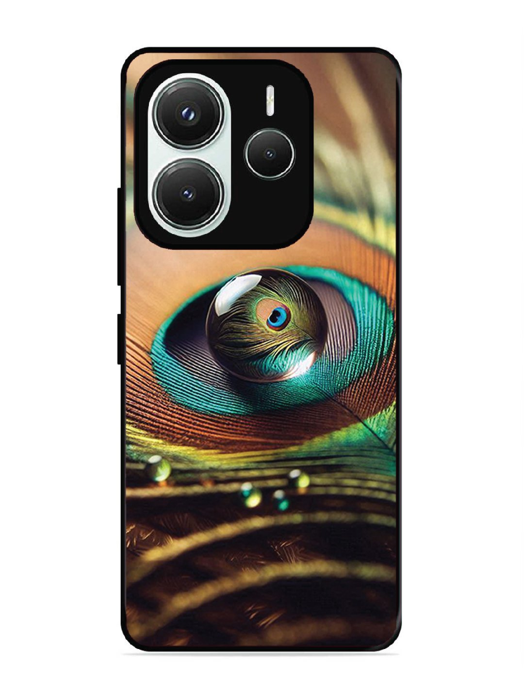 Xiaomi Redmi NOTE 14 5G Water Drop On Peacock Feather