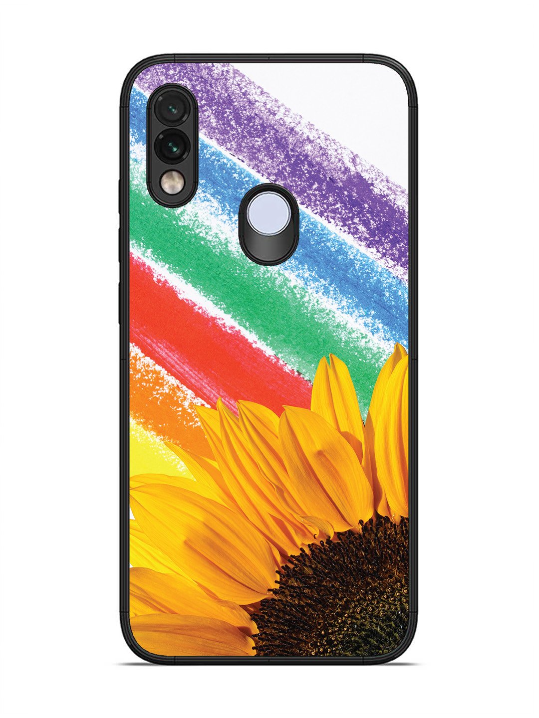 Xiaomi Redmi NOTE 7 Sunflower on Colourful Lines