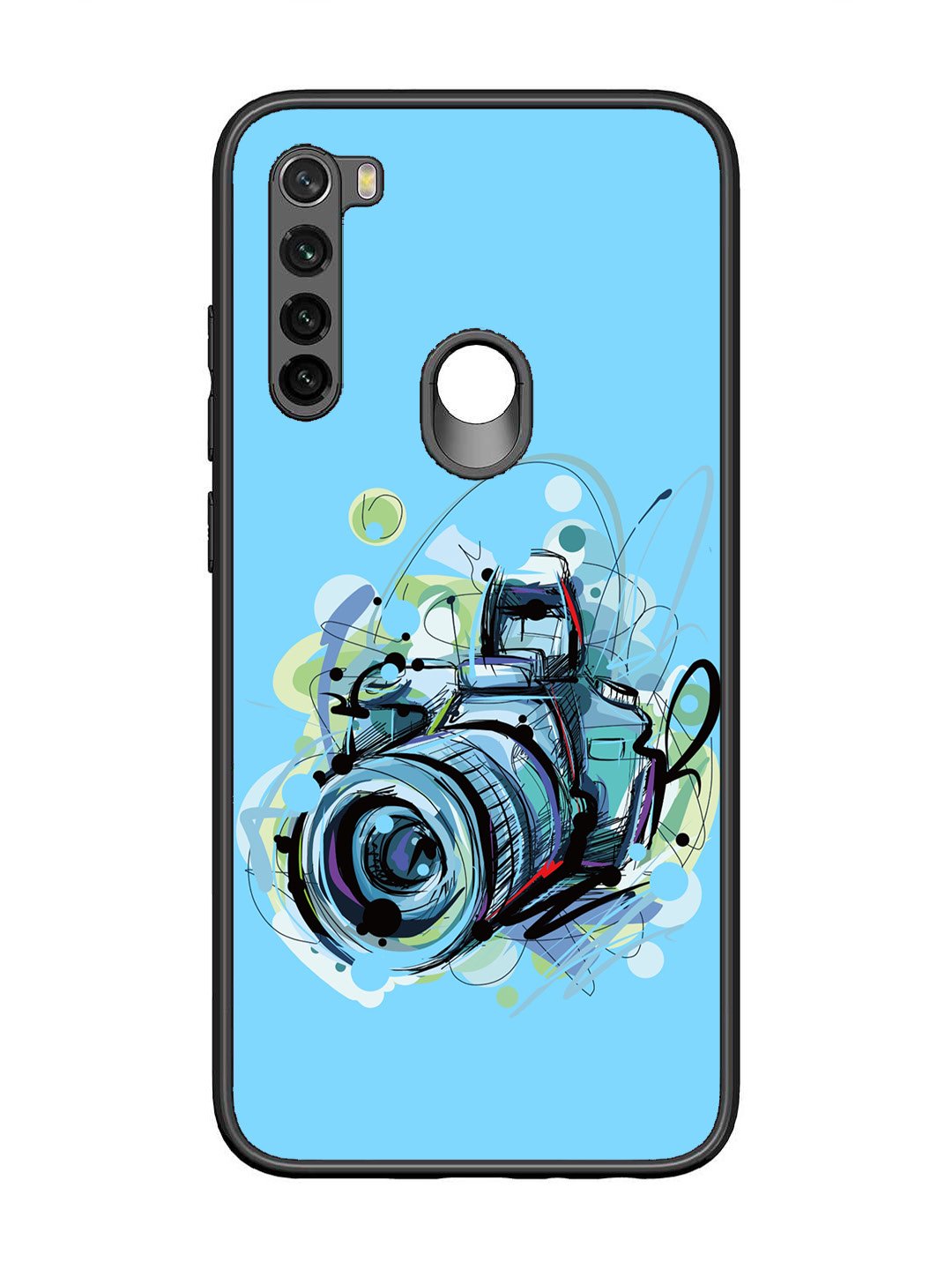 Xiaomi Redmi NOTE 8 Camera Blue Background