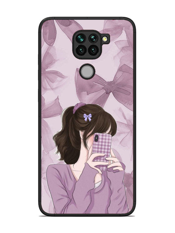 XIAOMI Redmi Note 9 Pinky Girl taking selfie