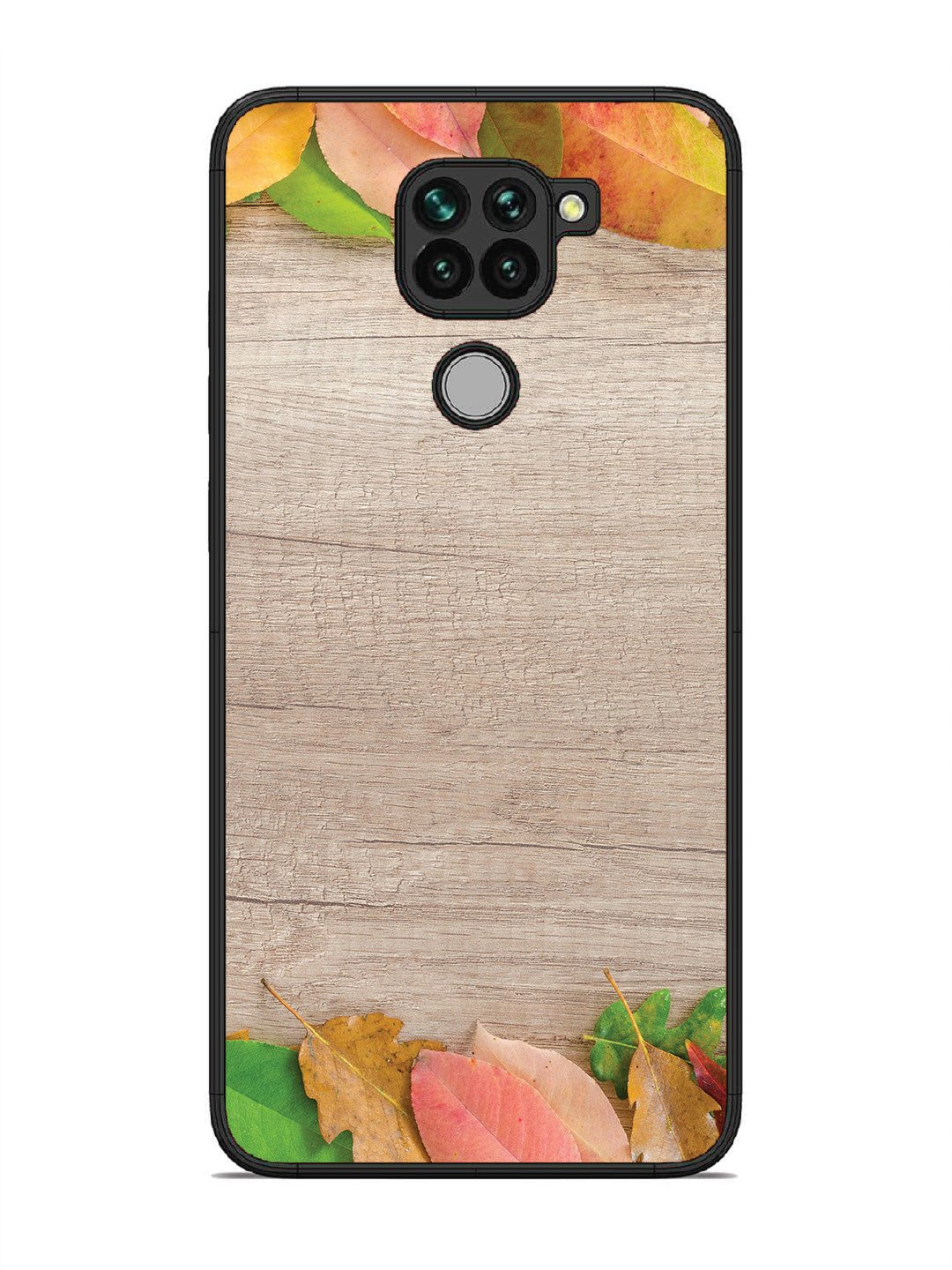 Xiaomi Redmi NOTE 9 Autumn Leafs On Wooden Table