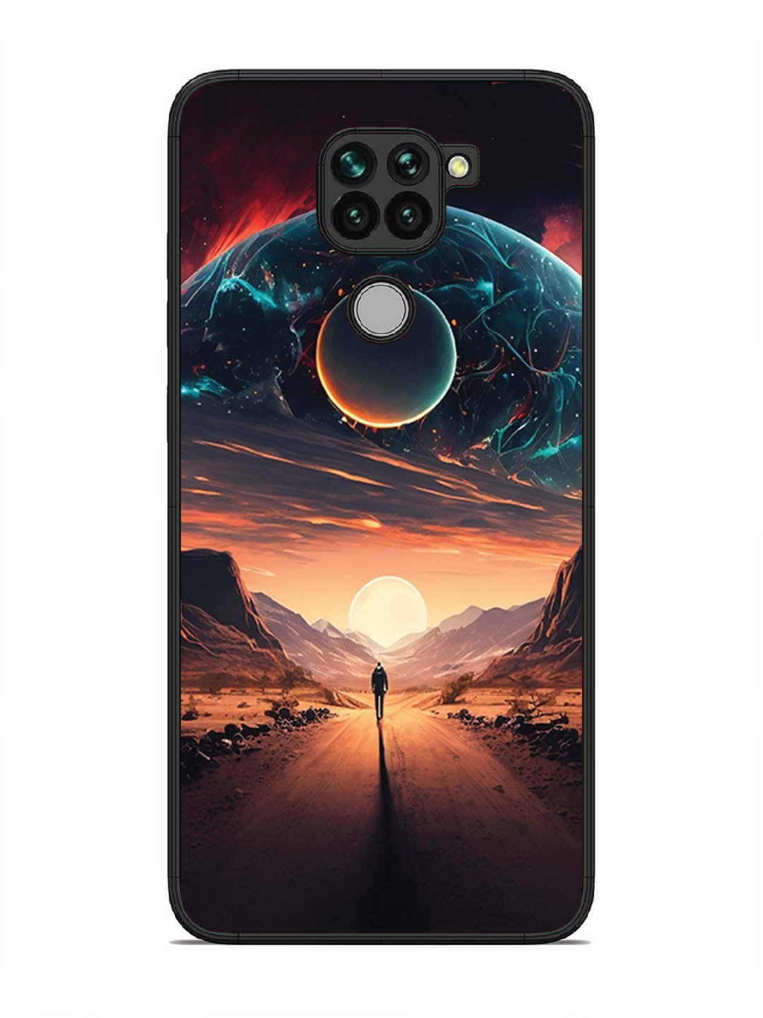 Xiaomi Redmi NOTE 9 Sunset with space scene